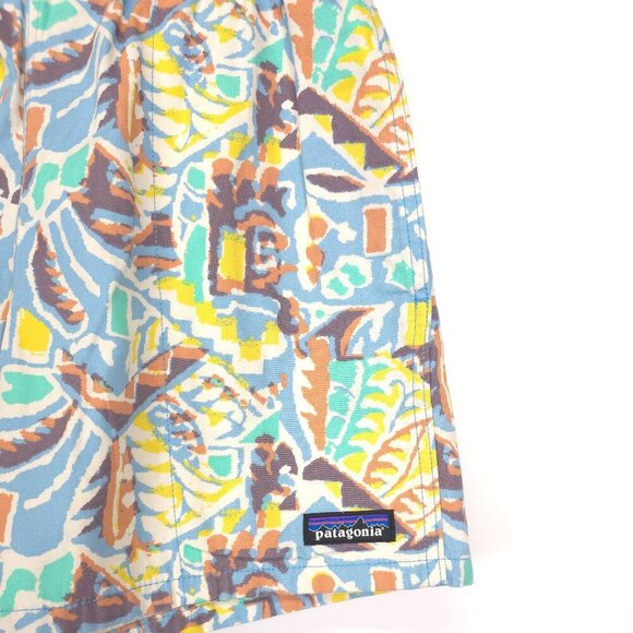 Patagonia Women's Funhoggers Shorts Thriving Planet Lago Blue  XS - Picture 12 of 12